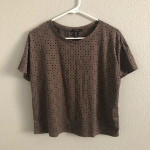 Forever 21 suede shirt